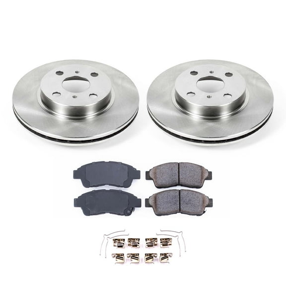 Ultimate Brakes Front Ceramic Brake Pad and Rotor Kit with Hardware WM80498