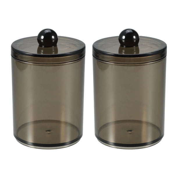 Organizador de Bastoncillos de Algodón Unique Bargains para Baño Negro 2