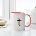 thumbnail image 4 of CafePress - Hang In There Baby Cute Kitty Cat Kitten On Branch - 11 oz Ceramic Mug - Novelty Coffee Tea Cup, 4 of 4