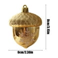 thumbnail image 3 of 3 Pcs Christmas Tree Decoration Holiday Ceiling Acorns Pendant Accessories Hanging Decoration Small Ornaments, 3 of 7