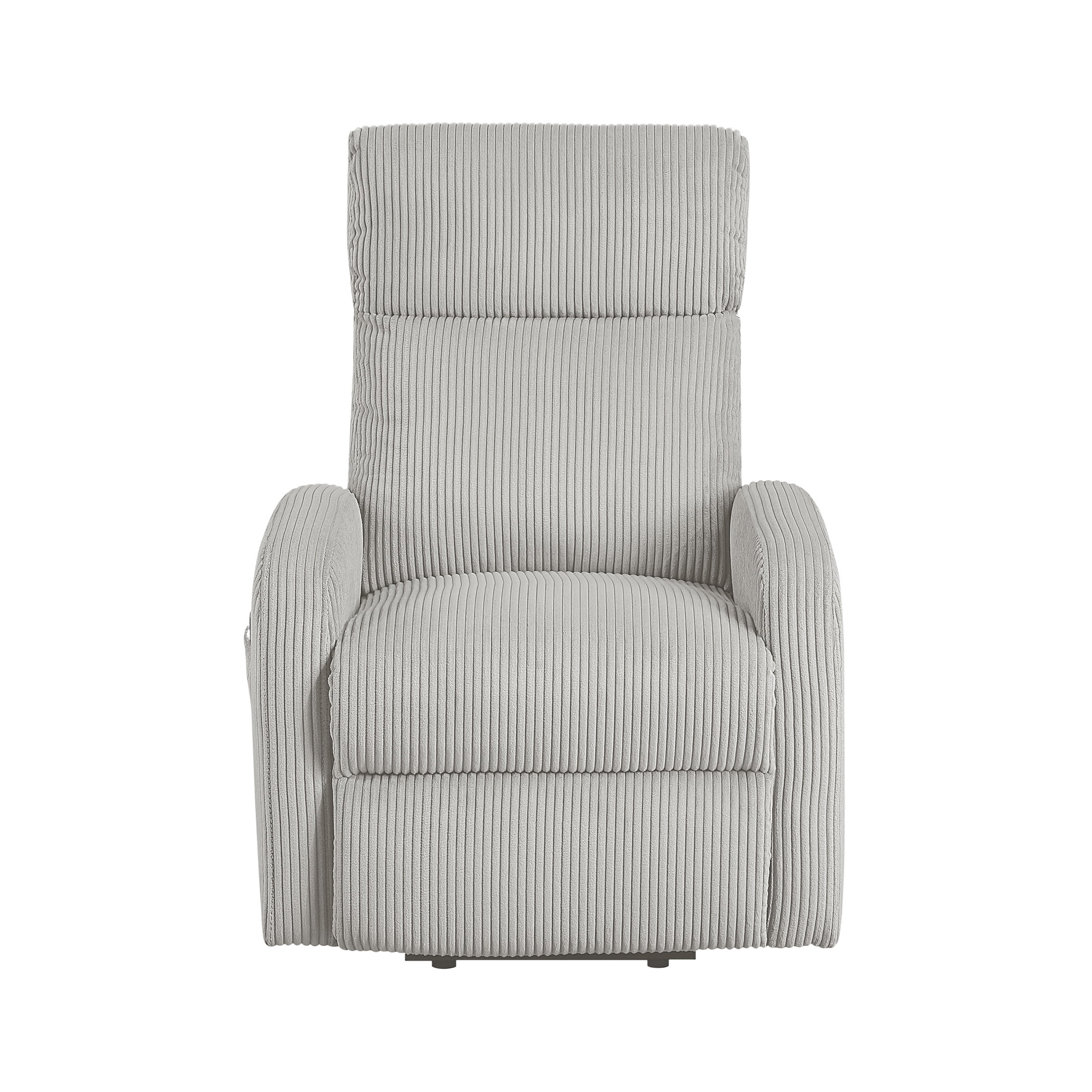 OakvillePark Niven Corduroy Power Lift Chair, Light Gray