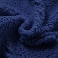 thumbnail image 4 of Solid Color Plush Sweater for Womens Plus Size Coat Pockets Outerwear Buttons Cardigan, 4 of 7