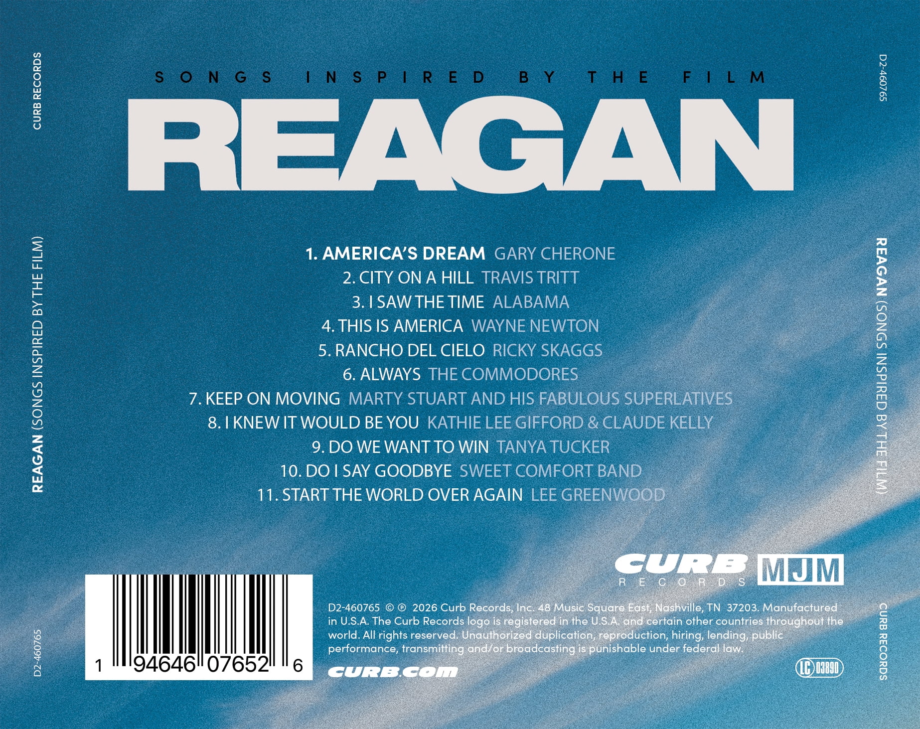 Reagan (songs Inspired By The Film) (Original Soundtrack)
