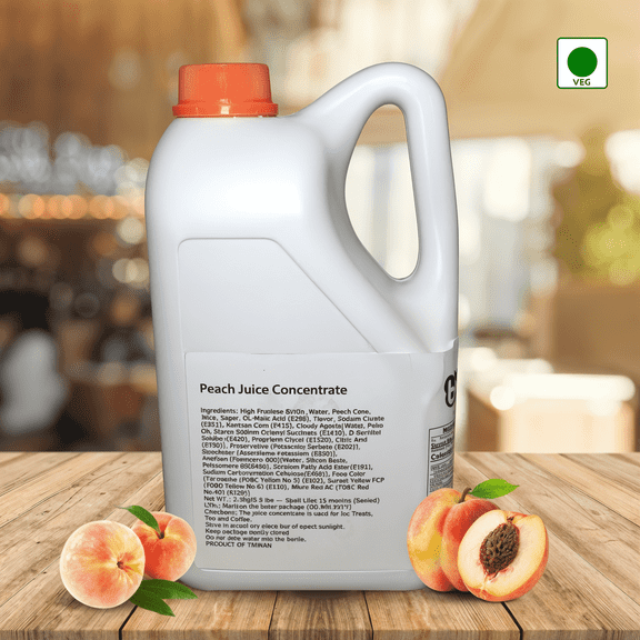 BBLY Peach Syrup, 5.5lbs x btl