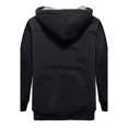 thumbnail image 2 of Men's Thick Fleece Lined Hooded Jacket Full Zip Winter Insulated Wool Warm Sweatshirt Coat for Outdoor Snow Conditions, 2 of 7