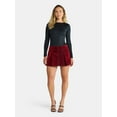 thumbnail image 2 of Madden NYC Women's Flocked Pleated Mini Skort, Sizes XXS-XXL, 2 of 5