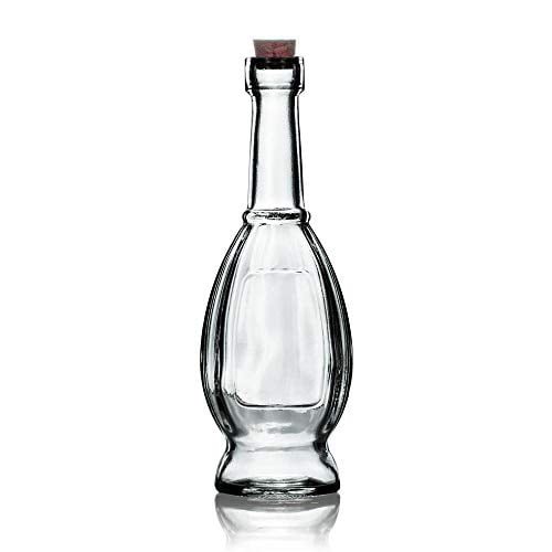 Aria Turquoise Vintage Glass Bottle Glassware Flower Vase 