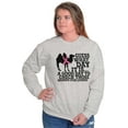 thumbnail image 4 of Check Those Humps Lumps Pink Camel Women Crewneck Sweatshirt Brisco Brands M, 4 of 6