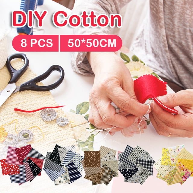 Cqxid Mouchoirs en Coton pour Enfants, Cousus à la Main, Petits, Imprimés Floraux, Rouges, 8 Pcs
