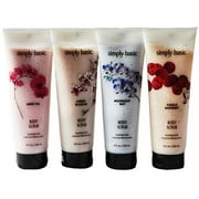 Simply Basic 4-Piece Sweet Body Scrub Sampler