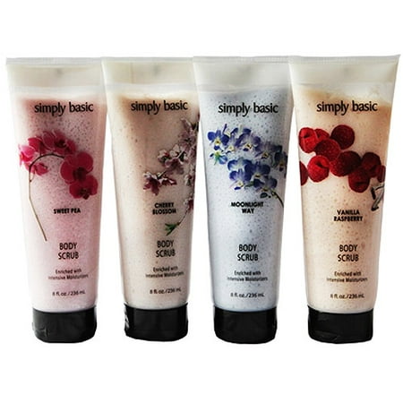 Simply Basic 4-Piece Sweet Body Scrub Sampler