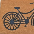 thumbnail image 3 of HomeRoots 555558 24 x 36 in. Brown & Black Coir Bicycle Outdoor Door Mat, 3 of 3