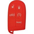 thumbnail image 1 of Funda protectora de silicona para llavero inteligente, funda para mando a distancia de entrada sin llave para Jeep Grand Cherokee Compass Dodge Challenger Charger D 2018 2019 2020 2021, 1 of 5