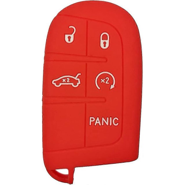 Funda protectora de silicona para llavero inteligente, funda para mando a distancia de entrada sin llave para Jeep Grand Cherokee Compass Dodge Challenger Charger D 2018 2019 2020 2021