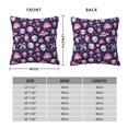 thumbnail image 2 of Honeii Skull mushroom space Print Throw Pillow, Square Decorative Pillow Forms Soft Fluffy Plump Pillow Decorative Pillow Inserts,Couch Pillows-16"x16", 2 of 7