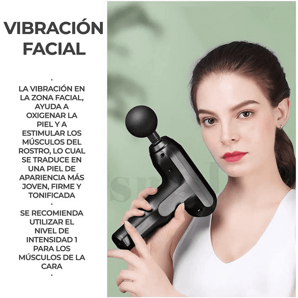 Pistola de masaje eléctrico de percusión velocidades Malubero