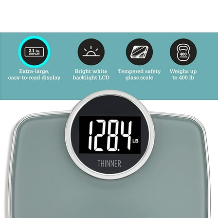 Thinner by Conair Easy-Read Digital Weight Scale TH106