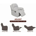 thumbnail image 6 of Microfiber Living Room Furniture Set Reclining Sofa Set Loveseat Furniture Sets in Living Room Sofa Recliners (Chair, Grey), 6 of 12