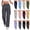 Beige#1, variant on LSLJS Cargo Pants Women Button Elastic Waisted Outdoor Joggers Casual Loose Solid Color Athletic Work Pants with Button Pockets, S-2XL