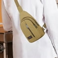 thumbnail image 5 of Msgweeeg Sling Bag for Men Crossbody Chest Bag for Men Thickened Zipper Outdoor Canvas Chest Bag Men's Chest Bag Hiking Backpack Multipurpose Crossbody Chest Bag Messenger Bag Men's Chest Bag, 5 of 7