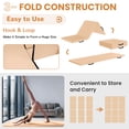 thumbnail image 7 of BalanceFrom 3-Panel All-Purpose Folding Gymnastics Workout Mat, 6' x 2' x 2", Beige, 7 of 7