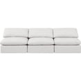 thumbnail image 6 of Meridian Furniture Indulge 105" Contemporary Vegan Leather Modular Sofa in Cream, 6 of 8