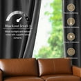 thumbnail image 3 of Lapalife Velvet Curtains for Bedroom, 96 Inch Thermal Insulated Room Darkening Blackout Drapes Rod Pocket Back Tab Window Curtains, 2 Panels, Gray, 3 of 8