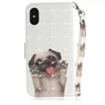 thumbnail image 4 of iPhone X 2017 Case, iPhone XS 2018 Case, Allytech 3D PU Leather Protective Cover & Pocket Lanyard Wallet with Cards Holder, Support Kickstand Slim Case for Apple iPhone X/ XS, Dog, 4 of 9