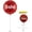 Round Sale Red Balloon, variant on PMU Garage Sale Square Shaped 18 Inch Mylar-Foil Balloon Pkg/1