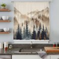 thumbnail image 5 of Tan Forest Sheer Curtains 63 Inches Long, Trees Woods Vintage Natural Watercolor Light Filering Curtains, Breathable Simi Curtain Privacy Drapes for Living Room Bedroom Lightweight Window Treatment, 5 of 9