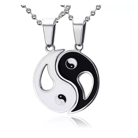 Collares Yin Yang MADIOLA Parejas Colgante Hombre Mujer