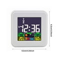 thumbnail image 3 of Sentmoon Digital Clocks Alarm Clock for Heavy Sleepers Touching Color LCD Display Alarm Clock for Bedside Study Intelligent Voice Desk Clock for Children Students Elderly Desk Clock, 3 of 3