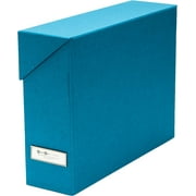 Bigso Lovisa Fiberboard Label Frame 12 File Storage Box | White