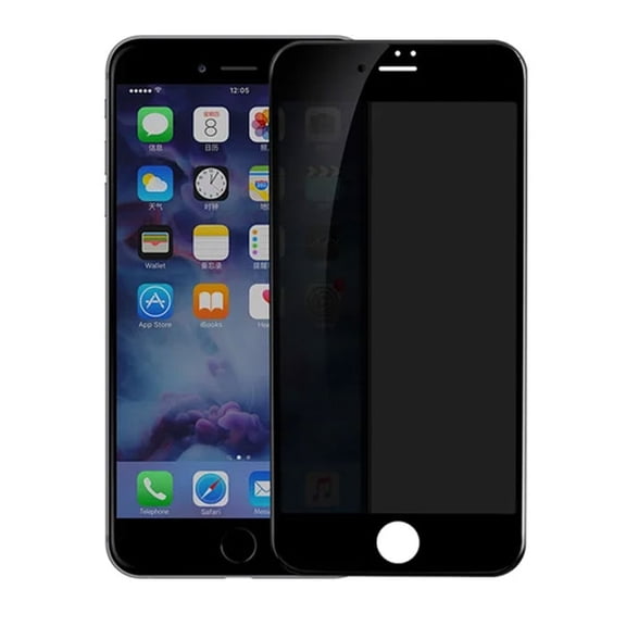 Privacy Screen Protector Tempered Glass for iPhone SE (2020)/SE (2022) - Curved Anti-Spy Anti-Peep 4D Edge Case Friendly