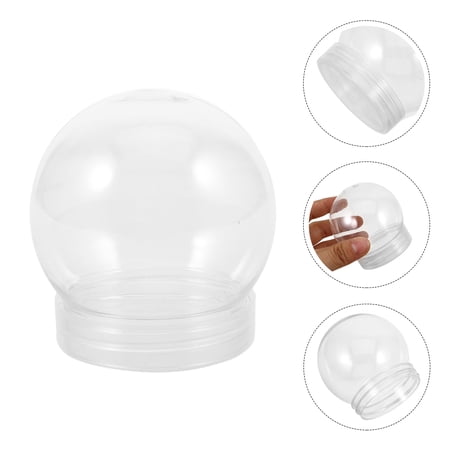 Zcyifa 15pcs Snow Globes For Adults Plastic Snow Globe Snow Globe Snow Globe Replacement Part Snow Globe Diy Snow Goble Craft Clear Plastic Water Globe