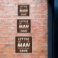 thumbnail image 6 of Square Plus Little Man Cave Wall or Door Sign | Easy Installation | Funny Home Decor for Garage Bar Workshops - Large, 6 of 9