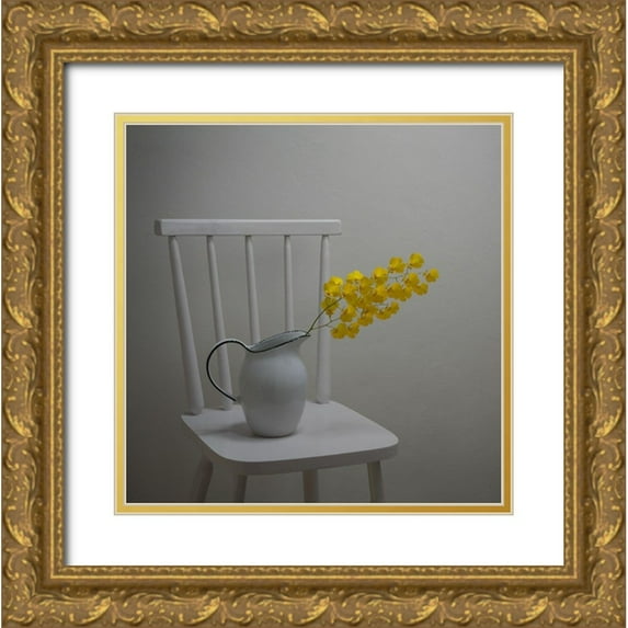 Perfoncio, Margareth 12x12 Gold Ornate Wood Framed with Double Matting Museum Art Print Titled - Simplicity of life