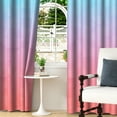 thumbnail image 2 of Lfeey Purple Floral Blackout Curtains for Living Room, Thermal Insulated Grommet Curtains, Purple, 52x63 inches, Set of 2, 2 of 6
