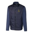 thumbnail image 2 of Men's Cutter & Buck Navy Northern Arizona Lumberjacks Vault Big & Tall Stealth Hybrid Quilted Full-Zip Windbreaker, 2 of 3
