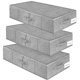 thumbnail image 1 of Punemi Almacenamiento Debajo De La Cama Paquete De 3 Bolsas De Almacenamiento Debajo De La Cama Con Tapa Organizador De Cajones De Almacenamiento De Ropa Resistente Y Plegable Con 3 Asas Manta De Tela, 1 of 5
