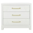 thumbnail image 5 of SAFAVIEH Raina Classic Solid 3 Drawer Chest, White/Gold, 5 of 10