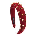 thumbnail image 1 of diadema de mujer Diadema con Punk para Mujer, Accesorios para El Cabello de con Remaches Y Esponja para Niñas - rojo rojo Magideal diadema de mujer, 1 of 6