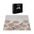 thumbnail image 5 of Ambesonne Floral Jigsaw Puzzle, Zigzags Flowers and Birds, Heirloom-Quality Fun Activity for Family Durable Cardboard, 1000 pcs, Multicolor, 5 of 5