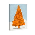 thumbnail image 2 of Wynwood Studio Holiday and Seasonal Wall Art Canvas Prints 'Orange Christmas' Christmas Home Décor - Blue, Orange, 20" x 30", 2 of 5