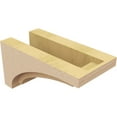 thumbnail image 5 of 6"W x 12"D x 6"H Wide Rivera Rough Cedar Woodgrain TimberThane Corbel, Primed Tan, 5 of 6