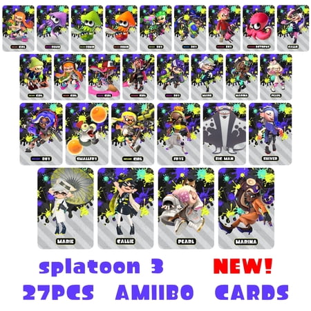 27 PCS NFC mini cards, for splatoon3 amiibo cards nfc Amiibo NFC cards