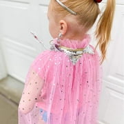 SUORFOXS Princess Dress up Jewelry Toys, Princess Costume Dress Pretend Play Set for Girls, Gifts for Age 3, 4, 5, 6, 7+ Years Old Kids
