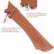 thumbnail image 3 of Tiro Con Arcos Carcaj De Flecha Trasera Ligero, Cuero De PU Soporte De Bolsa De Flechas De Cadera Laterales Vintage Para Tiro Al Blancos De Práctica De Arcos Recurvo Compuesto, 3 of 7