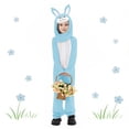 thumbnail image 2 of Ruyang Boys Girls Bunny Animal Easter Outfit Long Sleeve Romper With Rabbit Hat Cap Teens Kids Cute Plush Performance Jumpsuit Set, 2 of 3