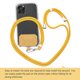 thumbnail image 3 of Matsuzay Cordón para teléfono móvil, correa cruzada para el cuello, cuerda colgante Universal ajustable, accesorios portátiles para correr y caminar Electrónica Amarillo, 3 of 6